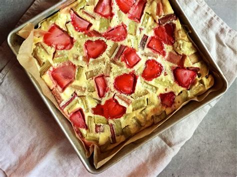 Clafoutis Fraise Rhubarbe La Recette