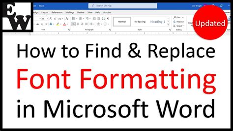 How To Find And Replace Font Formatting In Microsoft Word Updated