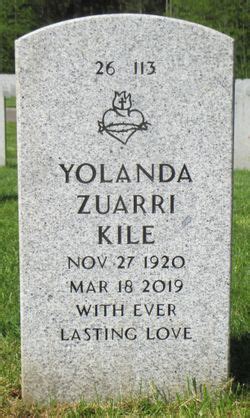 Yolanda Zuarri Kile 1920 2019 Find A Grave Memorial