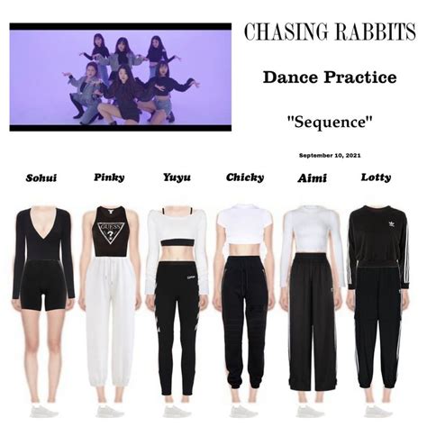 Chasing Rabbits Sequence Dance Practice Outfits Gaya Model