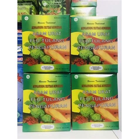 RAMUAN TRADISIONAL ASAM URAT Pengapuran Lazada