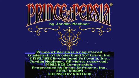 SNES Prince Of Persia 1992 Longplay YouTube