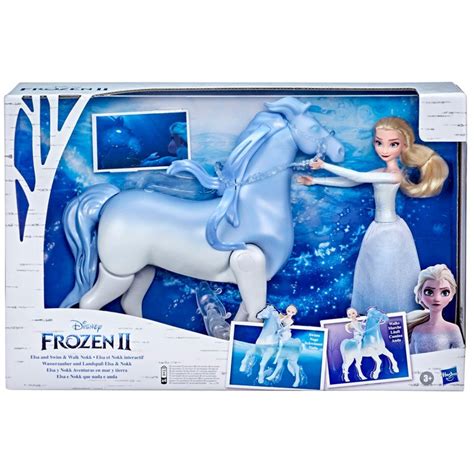 Frozen 2 Swim And Walk Nokk Horse With Elsa Doll