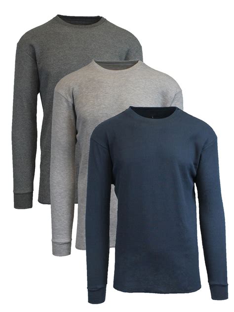 Men S Long Sleeve Thermal Shirts Pack Walmart