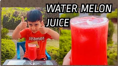 How To Make Watermelon Juice Youtube