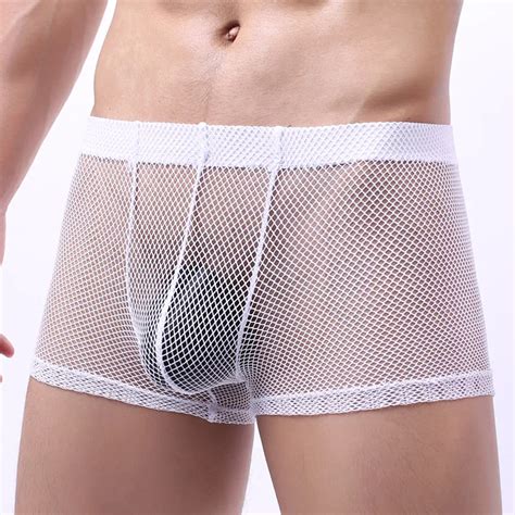 Ywsnhmy Ondergoed Boxers Ademend Mesh Holle Boxer Shorts Sexy Slips