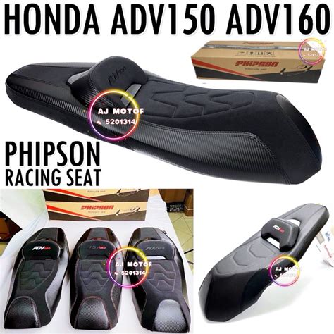 HONDA ADV150 ADV160 COMFORT PHIPSON RACING SEAT BLACK CARBON ADV 150