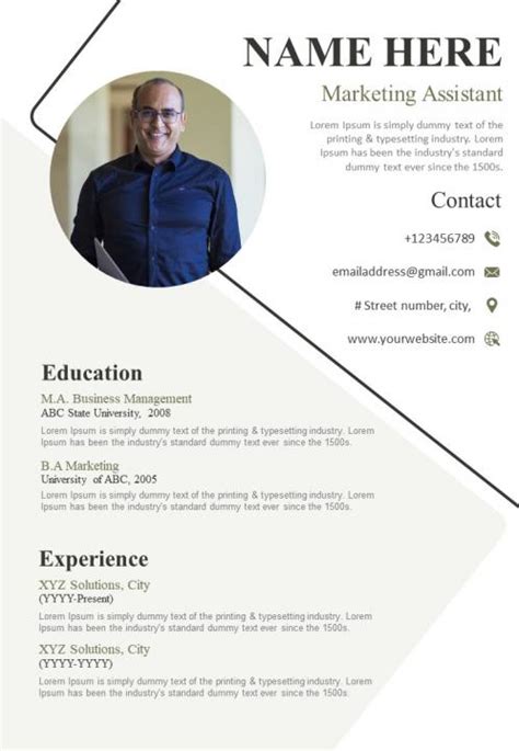 Beautiful Resume Design For Professionals A4 2 Pages CV Template