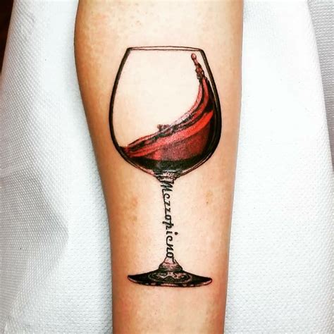 Wine Glass Tattoo