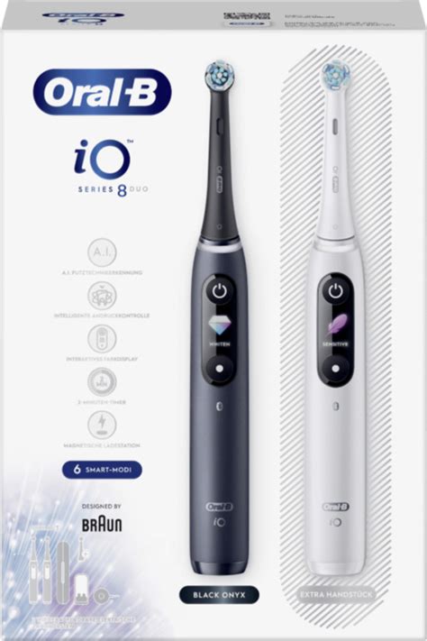 Oral B Elektrische Zahnb Rste Io Series White Alabaster Black Onyx