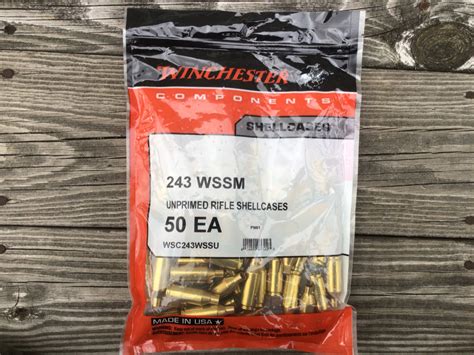 Winchester Bag Of 50 Unprimed Brass 243 Wssm For Sale At 17245042