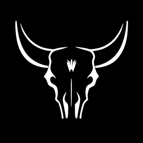 Premium Vector Cow Skull Minimalist And Simple Silhouette Vector