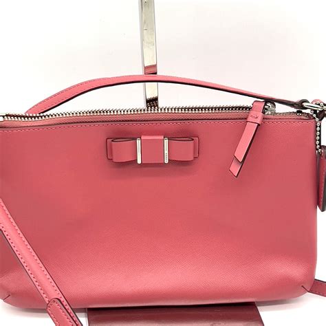 Coach Darcy Bow Pink Crossbody Bag Crossgain Leather … - Gem