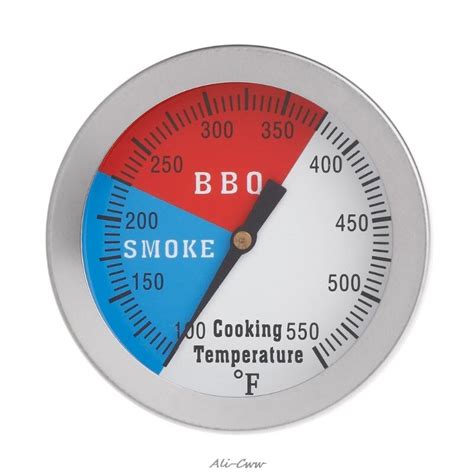 2 550F BBQ Thermometer Gauge Barbecue Grill Grandado