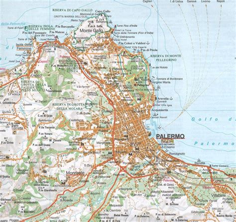 Mappa Di Palermo Carta Geografica Cittadina Provincia