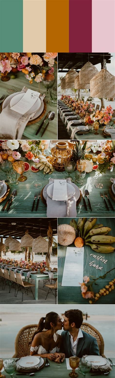 6 Island Inspired Tropical Wedding Color Palettes Junebug Weddings