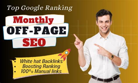 Do Complete Monthly Off Page Seo Service By White Hat High Authority