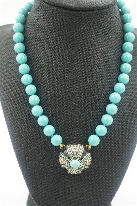 Nice Heidi Daus Turquoise Necklace Heidi Daus Necklace Turquoise