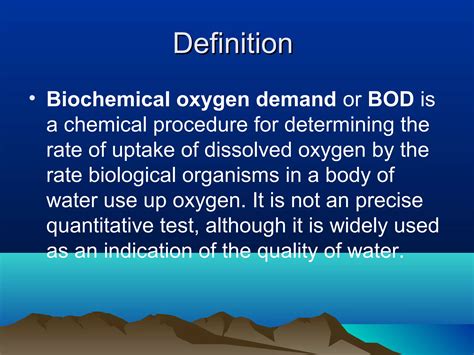 Biological Oxygen Demand Ppt