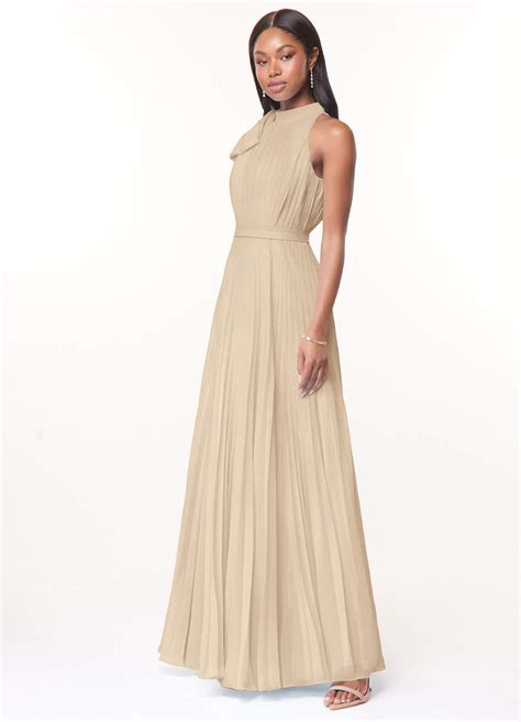 Champagne Azazie Cailyn Bridesmaid Dresses Azazie