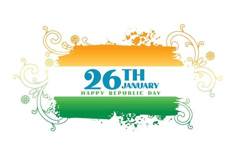 26th january republic day floral background with indian flag 41433582 ...