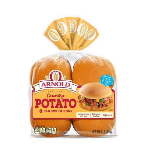 Arnold Country Potato Hamburger Buns 15 Oz 8 Count 2 Packs Grocery And Gourmet Food