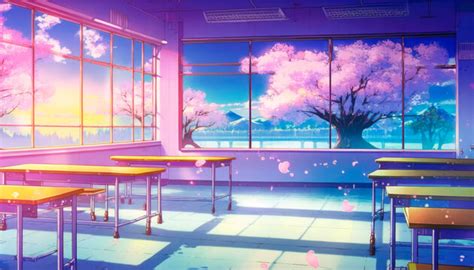 School Background Anime