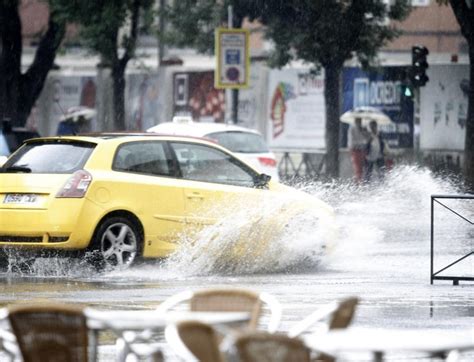 Galer A Madridiario La Lluvia Y El Granizo Colapsan Madrid Temporal