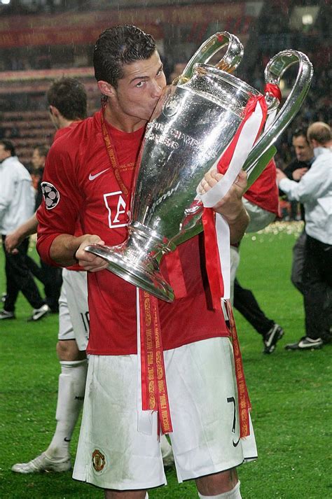 Moscow Russia May 21 Cristiano Ronaldo Of Manchester United Kisses