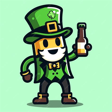 Premium Vector Free Vector Cute Character Celebrate St Patricks Day