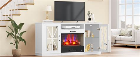 Amazon YITAHOME 70 Inch LED Entertainment Center With Fireplace