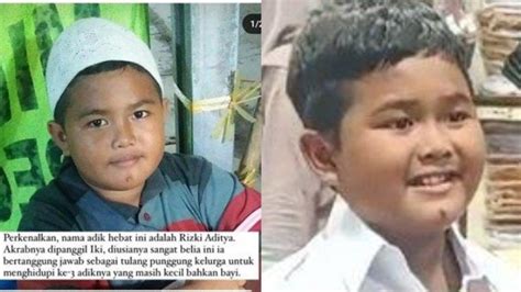 Kisah Pilu Bocah Tahun Di Palembang Jadi Tulang Punggung Adik