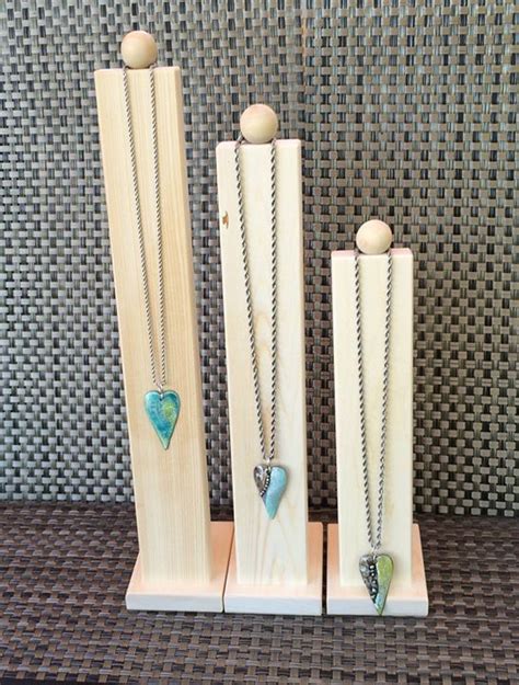 Necklace Displays Display Long Necklaces Wooden Necklace Display