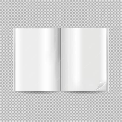 Premium Vector | Blank open book mockup. Realistic clean book template