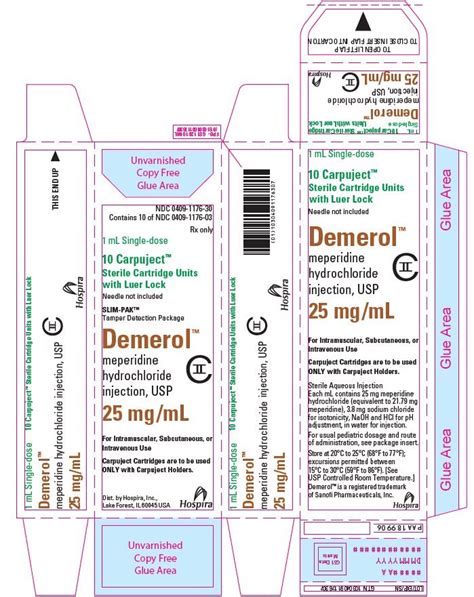 Demerol Injection Fda Prescribing Information Side Effects And Uses