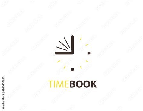 Time book logo Stock Vector | Adobe Stock