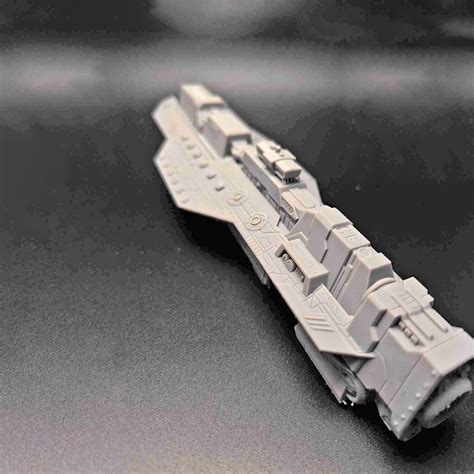 Halo Unsc Star Destroyer 3d Printed Warship Epoch Class Heavy Carrier