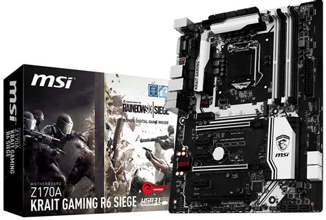 Msi Announces Z170a Krait Gaming R6 Siege Techpowerup