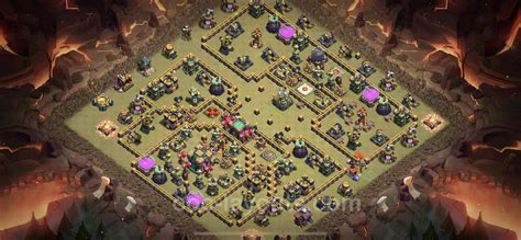 Best War Base Th14 With Link Anti Everything Town Hall Level 14 Cwl Base Copy 143