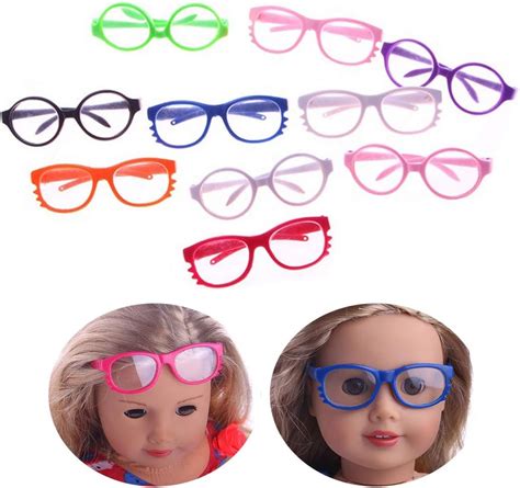 Doll Glasses Funpa 10 Pairs Doll Eyeglasses Doll Dress Up Glasses Cosplay Party