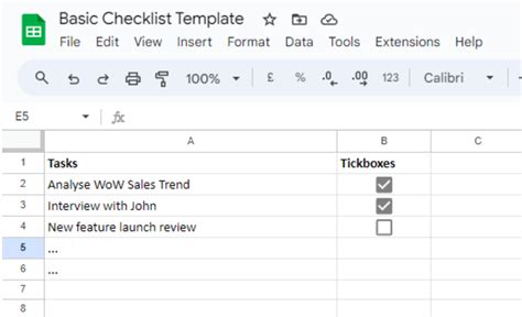 How To Create A Checklist In Google Sheets Clickup