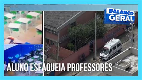 Aluno esfaqueia professores e colegas em escola estadual de São Paulo