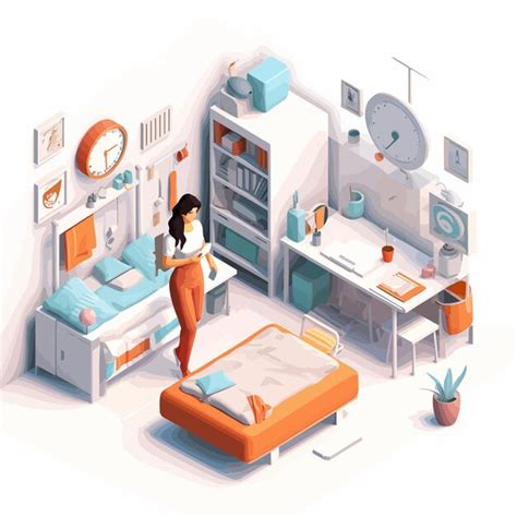 3D Isométrique Flat Vecteur Conceptuel Illustration de Femme Vecteur