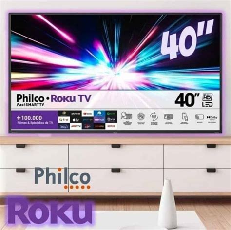 Smart Tv Led Philco Roku Ptv G Rch Full Hd Hdmi Preta