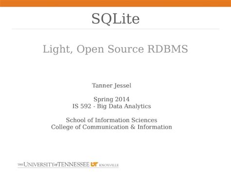 Pptx Sqlite Light Open Source Relational Database Management System