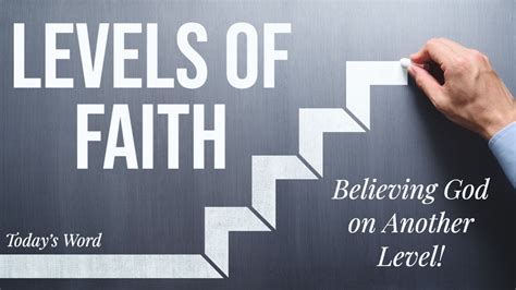 Elevate Your Faith Levels To Believing God Spiritual Growth Youtube