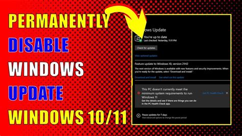 HOW TO DISABLE WINDOWS UPDATE PERMANENTLY GUIDE YouTube