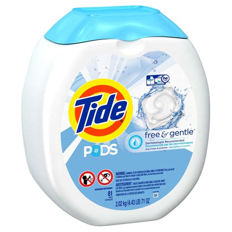 Tide Laundry Detergents 81 81 Ct Free Gentle Cleaning Pods