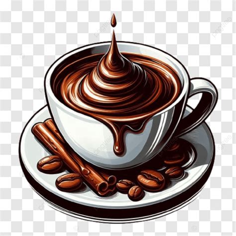 Stylized Cup Of Coffee Vector Coffee Cup Vector Png Transparent