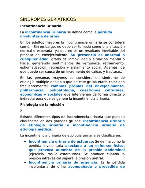 Síndromes Geriátricos Recuperado automáticamente SÍNDROMES